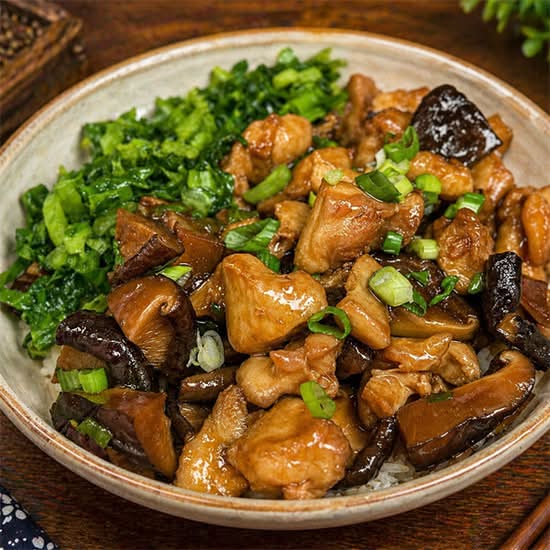 鲜香滑嫩香菇鸡 Mushroom Chicken